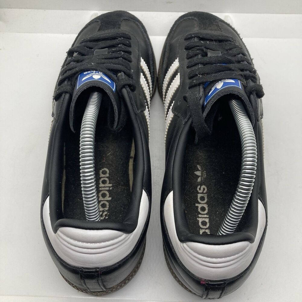 Adidas Originals Samba OG Trainers Mens 9.5 Black White B75807 Shoes Sneakers - Picture 6 of 11